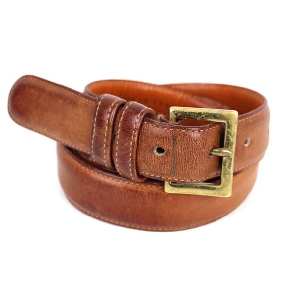 Coach BROWN GENUINE LEATHER 1.25"Wd CASUAL DRESS MEN'S BELT Sz 34/85 (F29 - Picture 2 of 13